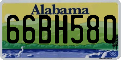 AL license plate 66BH580