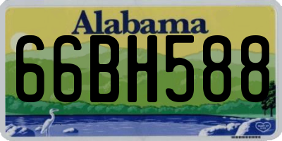 AL license plate 66BH588