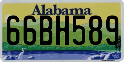 AL license plate 66BH589