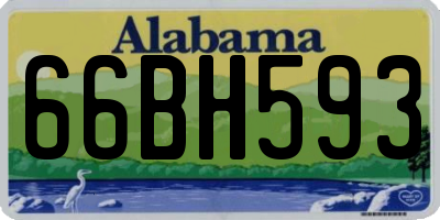 AL license plate 66BH593
