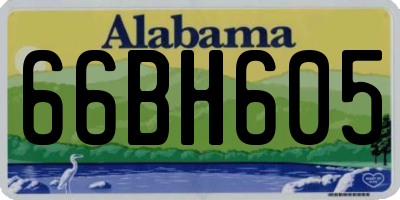 AL license plate 66BH605