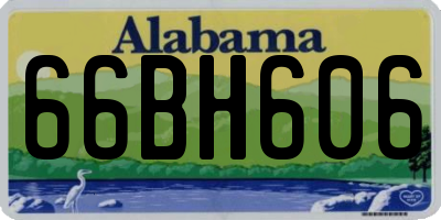 AL license plate 66BH606