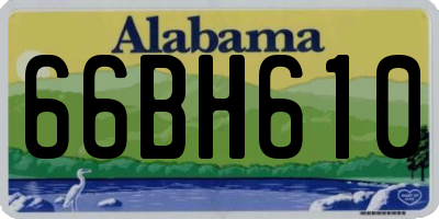 AL license plate 66BH610