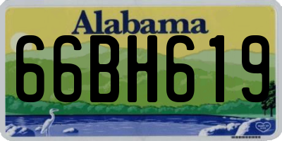 AL license plate 66BH619