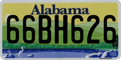 AL license plate 66BH626
