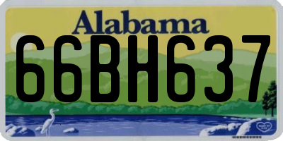 AL license plate 66BH637