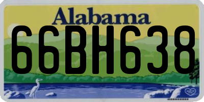 AL license plate 66BH638