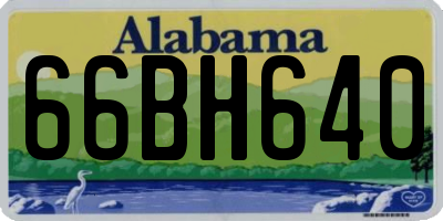 AL license plate 66BH640