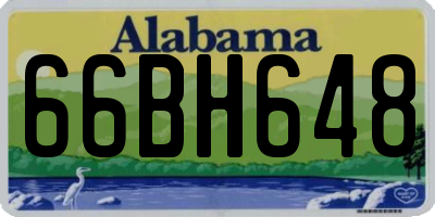 AL license plate 66BH648