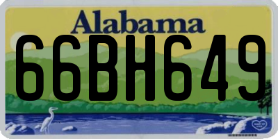 AL license plate 66BH649
