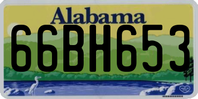 AL license plate 66BH653