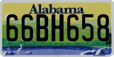 AL license plate 66BH658