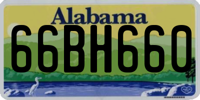 AL license plate 66BH660