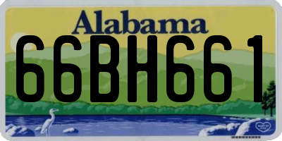 AL license plate 66BH661