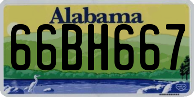 AL license plate 66BH667
