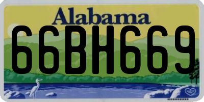 AL license plate 66BH669