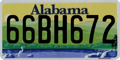 AL license plate 66BH672