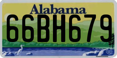AL license plate 66BH679