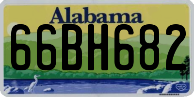 AL license plate 66BH682