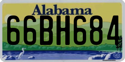 AL license plate 66BH684