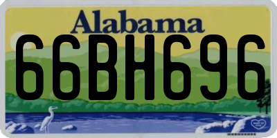 AL license plate 66BH696