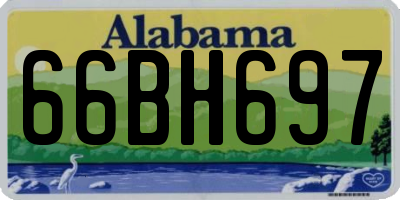 AL license plate 66BH697