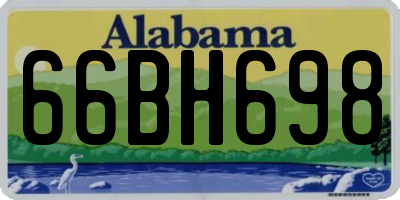 AL license plate 66BH698
