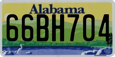 AL license plate 66BH704