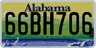 AL license plate 66BH706