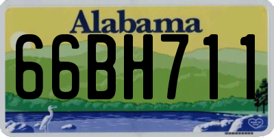 AL license plate 66BH711