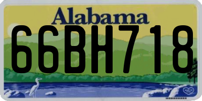 AL license plate 66BH718