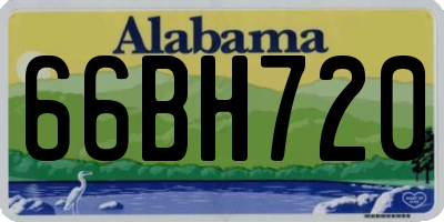 AL license plate 66BH720