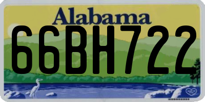 AL license plate 66BH722