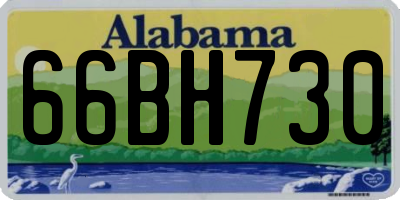 AL license plate 66BH730