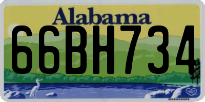 AL license plate 66BH734