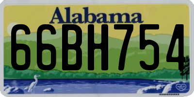 AL license plate 66BH754