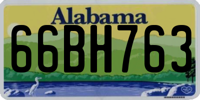 AL license plate 66BH763