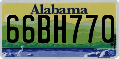 AL license plate 66BH770