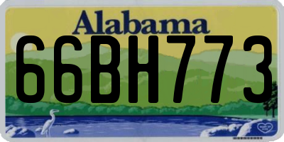 AL license plate 66BH773