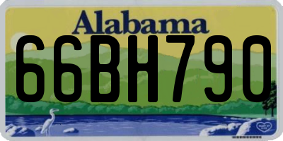 AL license plate 66BH790