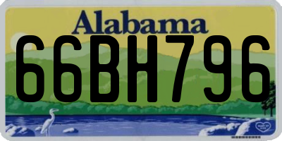 AL license plate 66BH796