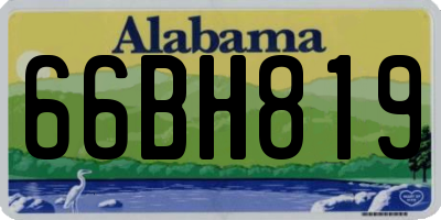 AL license plate 66BH819