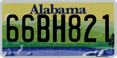 AL license plate 66BH821