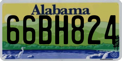 AL license plate 66BH824