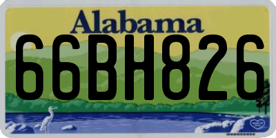 AL license plate 66BH826