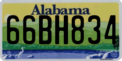 AL license plate 66BH834