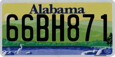 AL license plate 66BH871
