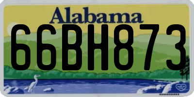 AL license plate 66BH873