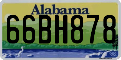 AL license plate 66BH878