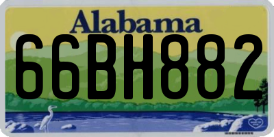 AL license plate 66BH882